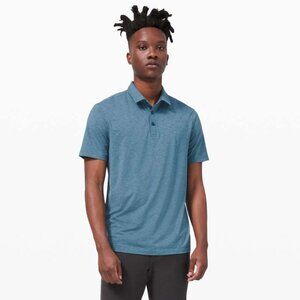 Lululemon Men's Evolution Short Sleeve Polo - Borealis Blue